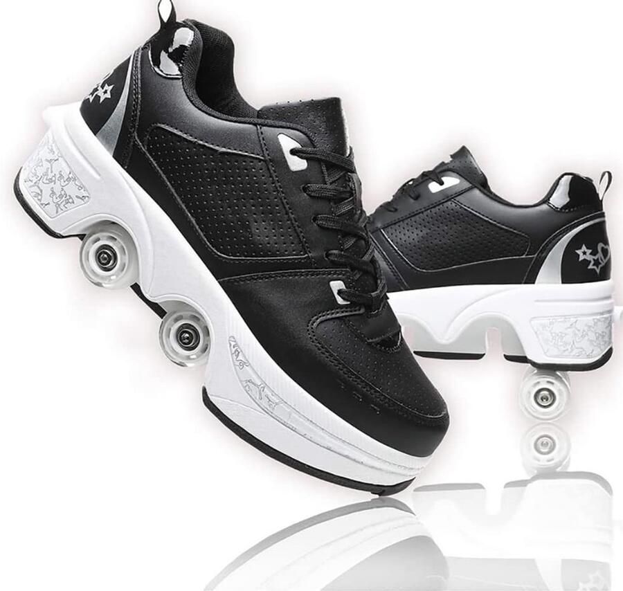 Sneakers skateschoenen sneakers met wielen sport gymnastiek modieus multifunctioneel kickrolschoenen voor en