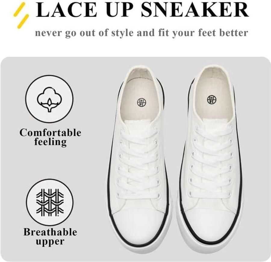 Sneakers Unisex Canvas Schoenen Sport Running Schoenen Platform