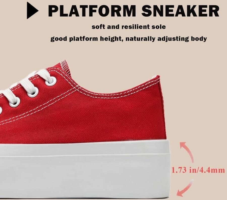 Sneakers Unisex Canvas Schoenen Sport Running Schoenen Platform
