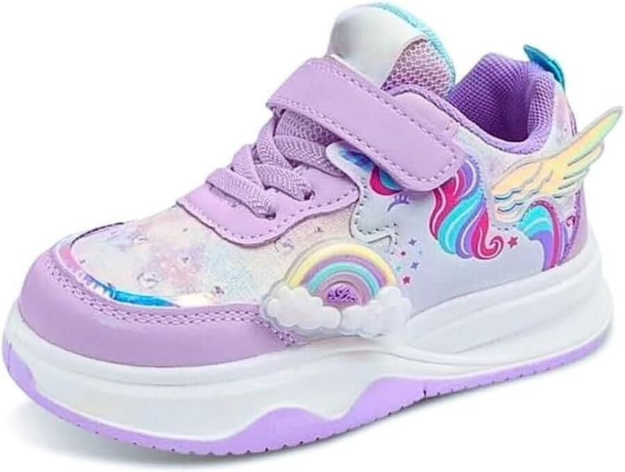 Sneakers verhoogde zool regenboogdesign