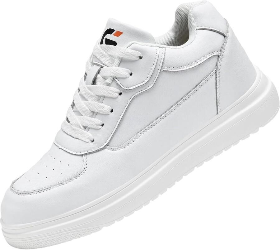 Sneakers voor Dagelijks Gebruik Kies Vrij Tussen6 8 Onzichtbare Hakverhoging Ademende Antislip Elevate Schoenen voor Optimaal Comfort White 40EU