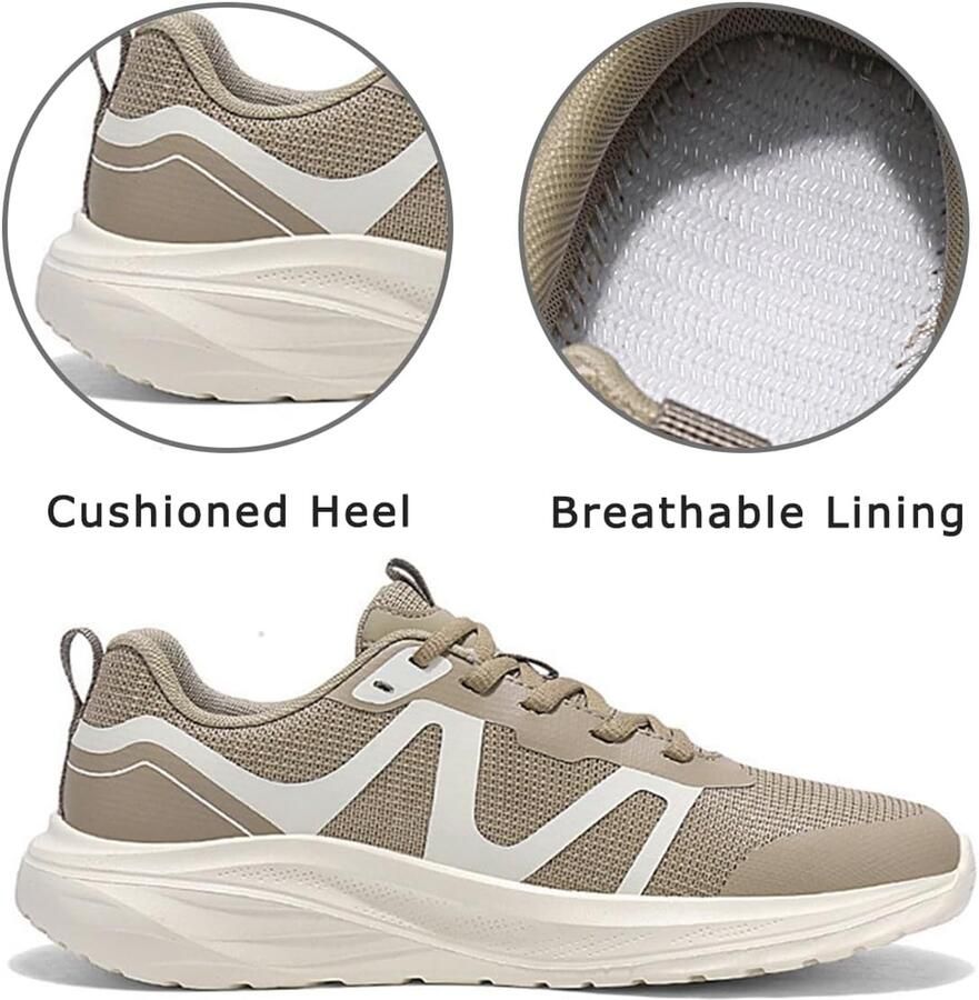 Sneakers voor Heren Sportschoenen Lichtgewicht Ademend Outdoor Road Running Schoenen Comfortabele Zwart