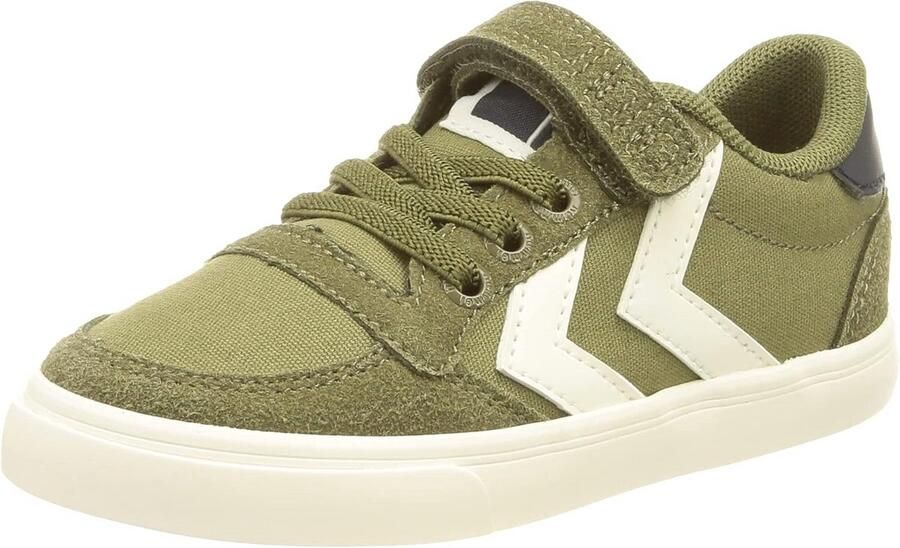 Sneakers voor Kinderen Lage Basketschoenen met Canvas en Suède