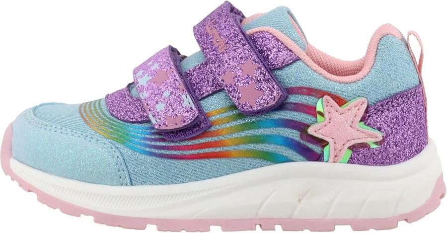 Sneakers voor meisjes met regenboog en sterrenprint
