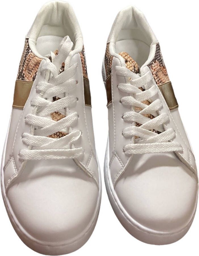 Merkloos Sans marque Sneakers wit goud roze - Foto 2