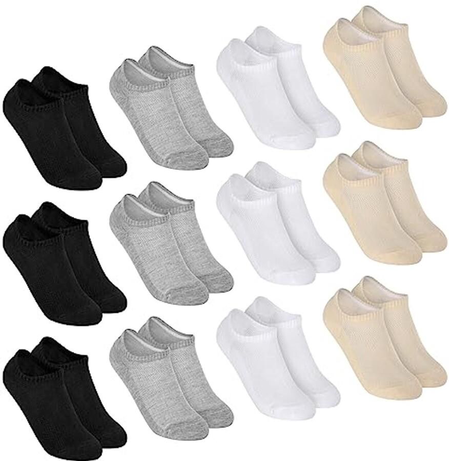 Sneakersokken voor Hardlopen Anti-Blister Katoenen Sokken voor Sport Ade d en Dempende Trainer Sokken voor nen en