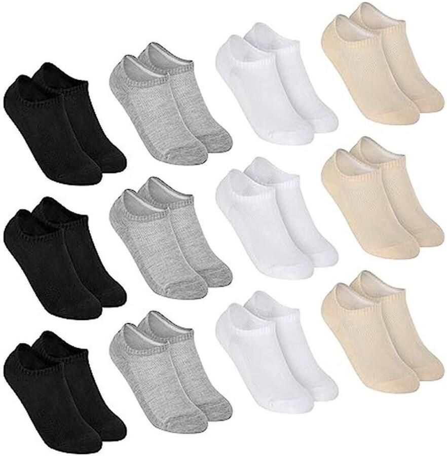 Sneakersokken voor Hardlopen Anti-Blister Katoenen Sokken voor Sport Ade d en Dempende Trainer Sokken voor nen en