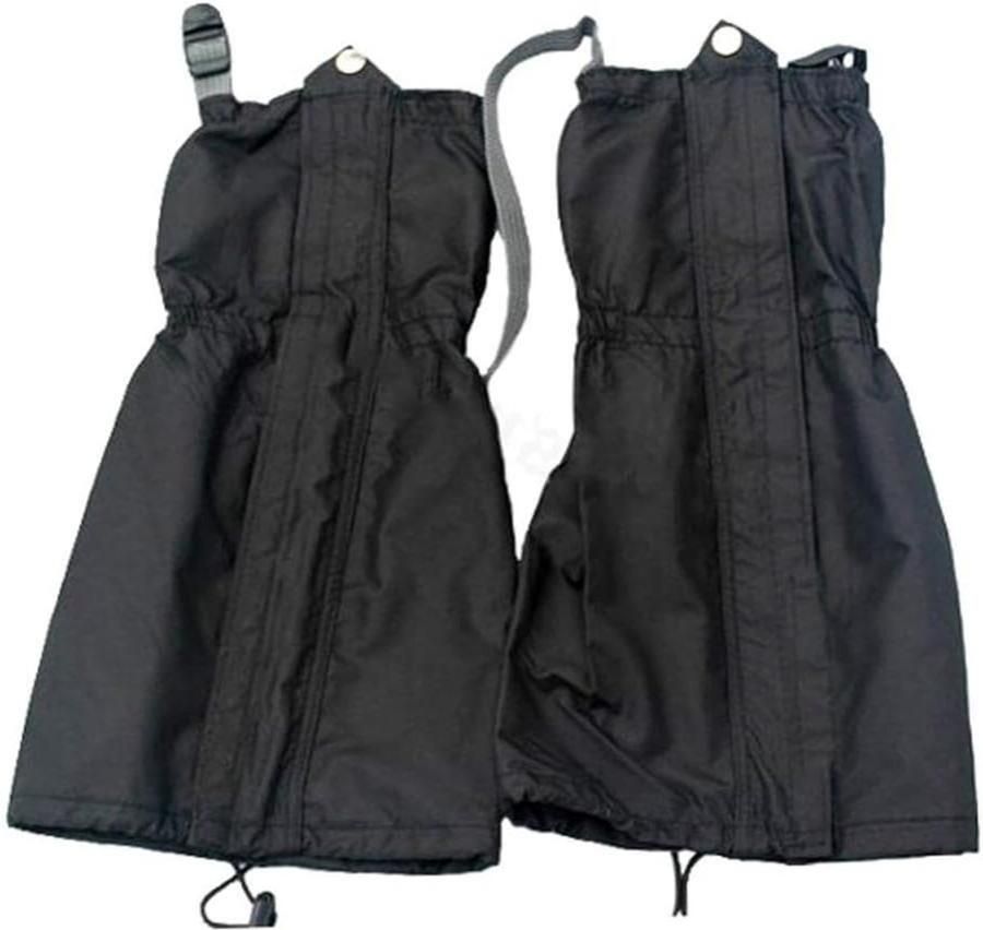 Sneeuw Gaiters Beenhoezen Waterdicht Outdoor Wandelen Slijtvast Materiaal Lengte Zwart