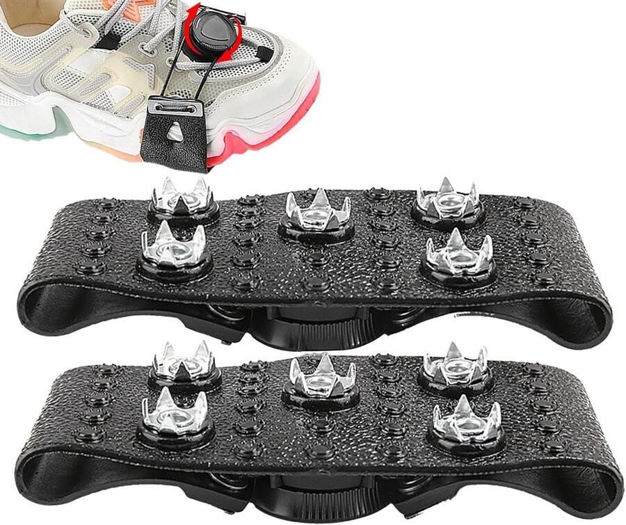 Sneeuwkettingen Voor Schoenen 5-Klauwige Ijsgrijpers Antislip Spikes Universele Tractie Voor Wandelschoenen Laarzen En Klimschoenen Winter Veiligheidsset Voor Buitenactiviteiten Op Ijs En Sneeuw