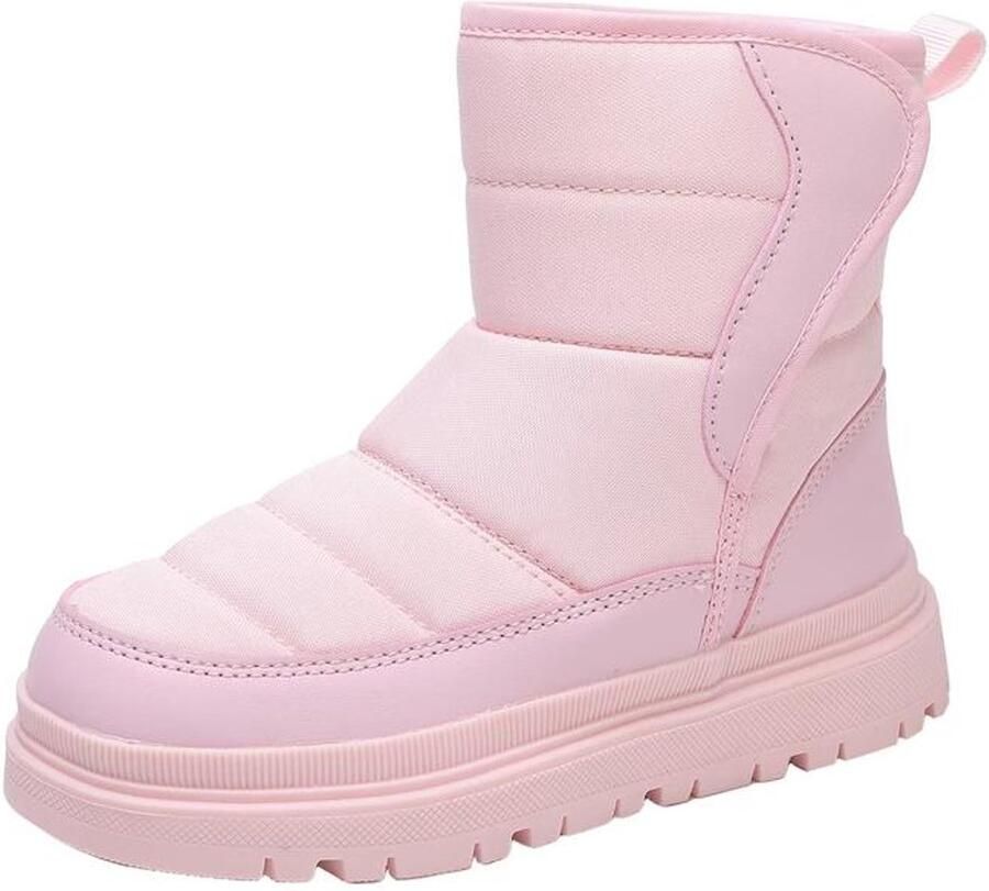 Sneeuwlaarzen Waterdichte en antislip voering Warme winterlaarzen Geschikt voor koud weer en buitenactiviteiten Geschikt voor ijzige en besneeuwde ondergronden Dikke zool met klittenbandsluiting