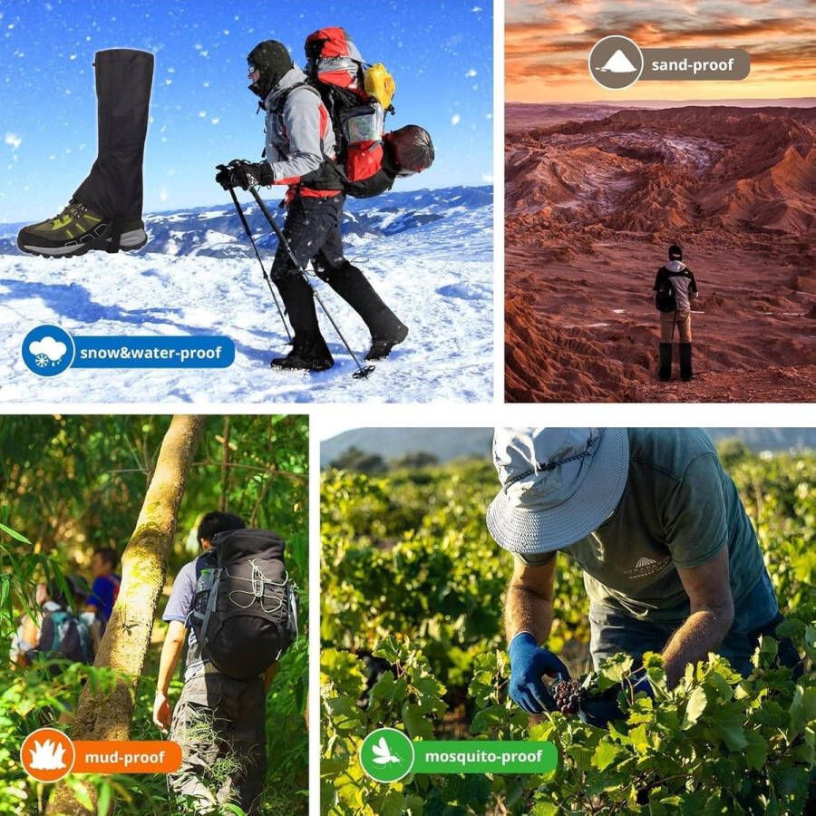 Sneeuwvangers Premium wandelschoenen voor heren Waterdicht en duurzaam Veelzijdige beschermende handschoenen voor buiten