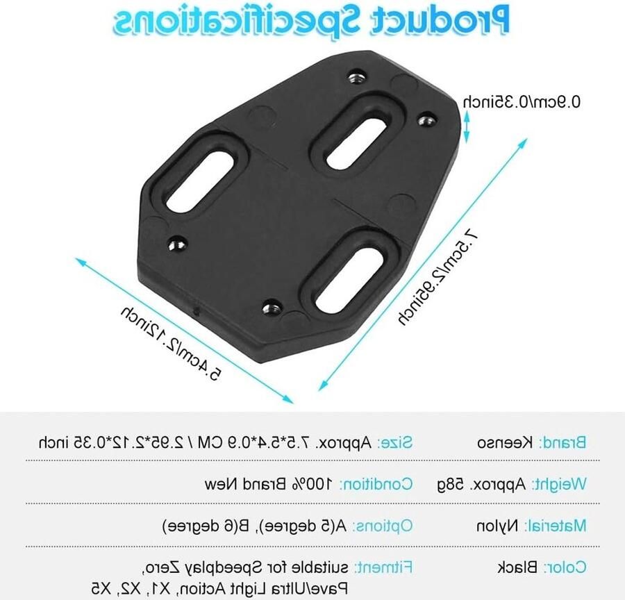 Snelontgrendelbare fietsschoen cleat cover adapter voor Speedplay Zero 1 paar geschikt voor mountainbiken en racefietsen