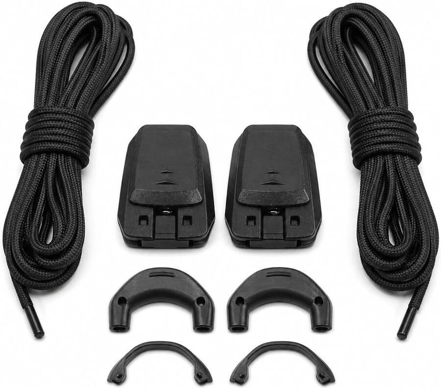 Snel Vetersysteem Veters Vervanging Sport En Outdoor Elastisch En Stevig 15 x Zwart