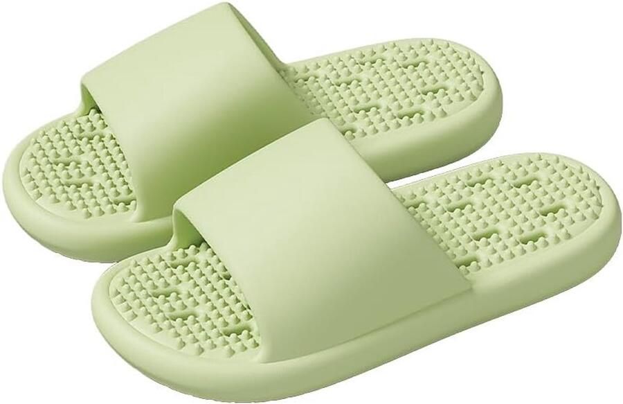 Sneldrogende badslippers voor en lichtgewicht antislip doucheslippers van EVA-materiaal 38 39 Groente