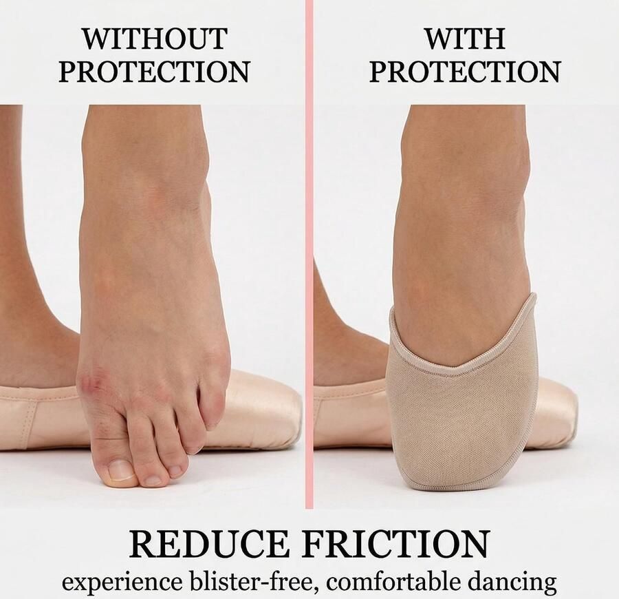 SnelShoppen 1 Paar Balletschoenen van Stof met Zachte Inlegzolen voor Ballerina's met Tenen Comfortabele Dansschoenen voor Training en Sport Ideaa