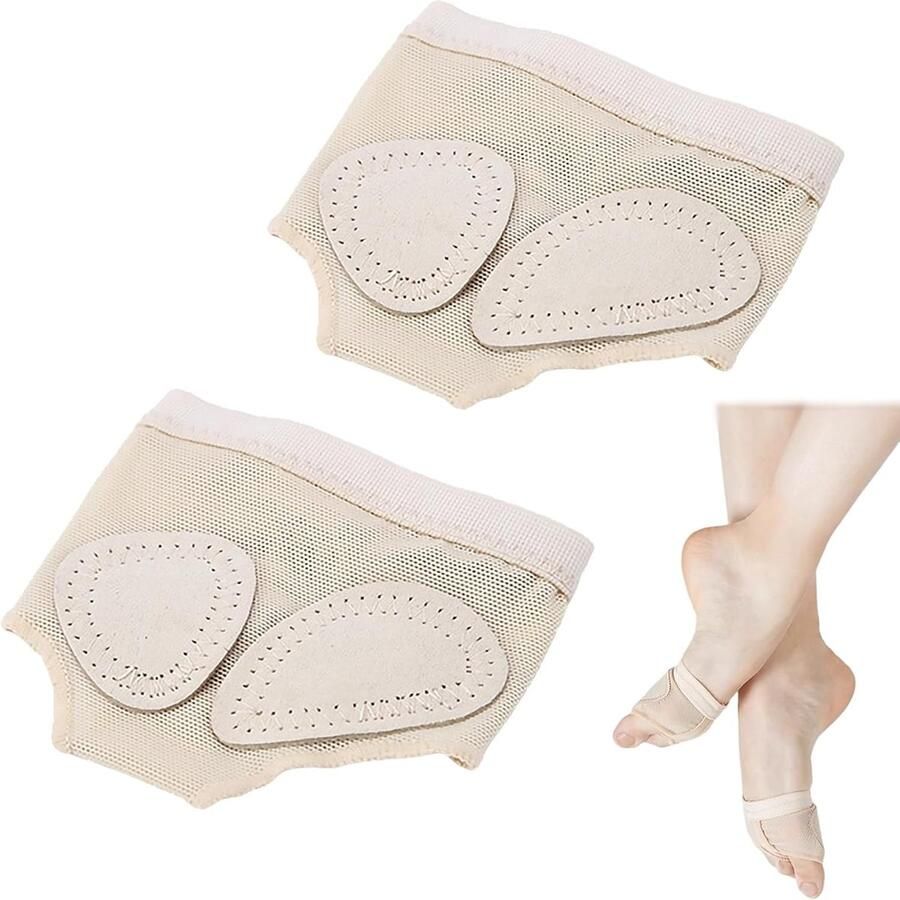 SnelShoppen 1 Paar Dames Ademend Antislip Ballet Dansschoenen met Teen- en Voetkussen Ideaal voor Jazz Ballet en Hedendaagse Dansmode