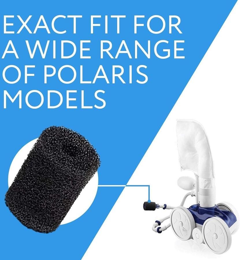 SnelShoppen 10-Delige Gepolariseerde Achterwas Vervangset voor Va Sweep Zwembadreiniger Slangstaart Geschikt voor Polaris Modellen