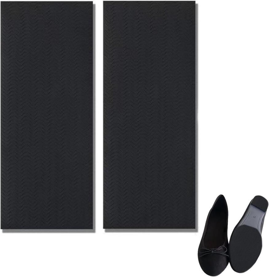 SnelShoppen 2 Stuks Antislip Schoenzolen Antislip Zool Stickers voor Schoenen Zoolbeschermers Geschikt voor Hakken Leren Schoenen Sandalen