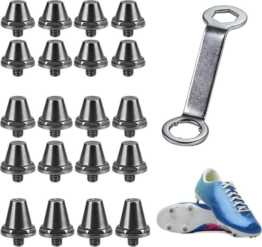 SnelShoppen 20 Stuks Vervangende Studs voor Voetbalschoenen 11mm 13mm 15mm Aluminium Schroefpen M5 Draad Lichtgewicht en Duurzaam voor Optimaal Comf
