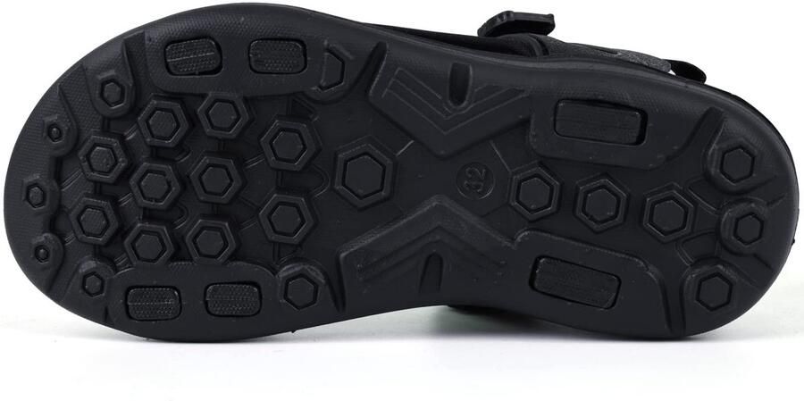 SnelShoppen 700-INK Zomersandalen voor Jongens Kindersandalen Strand Trekkingsandalen Zwart Grijs EU Ideaal voor Vakantie en Buitena