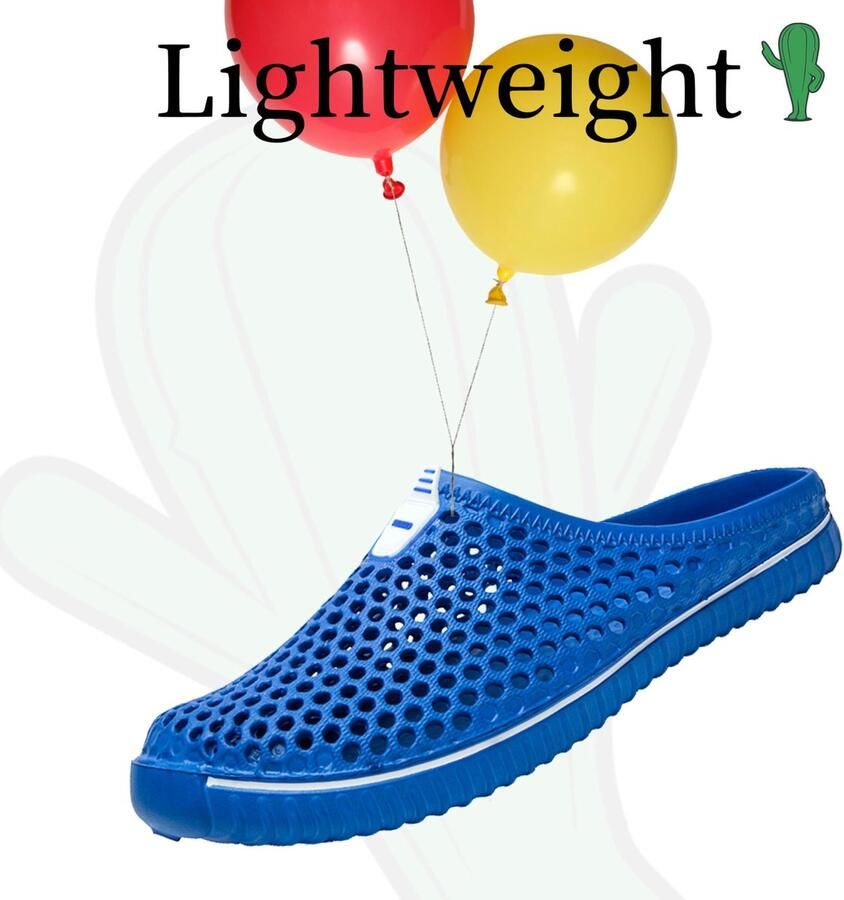 SnelShoppen Ade d Uniseks Klompen voor de Zomer Diepblauw Tuinschoenen Pantoffels EU Perfect voor Tuin Camping en Thuisgebruik