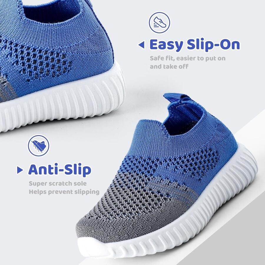 SnelShoppen Ade de Babyschoenen Lichtgewicht Loopschoenen voor Kinderen Antislipzool EU Blauw Perfect voor Binnen en Buiten
