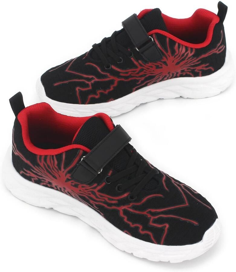 SnelShoppen AMZHRLY Sneakers voor Jongens Ademend Sportschoenen Gym- en Outdoorschoenen Mesh Hardloopschoenen Rood Perfect voor