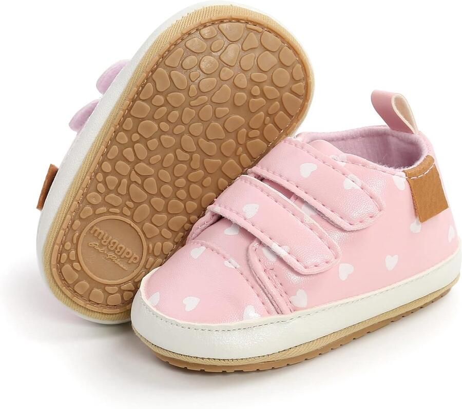 SnelShoppen Antislip Baby Sneakers High-Top PU Lederen Schoenen Eerste Wandelschoenen Peuter Wieg Loafers Flats in Multi Kleuren