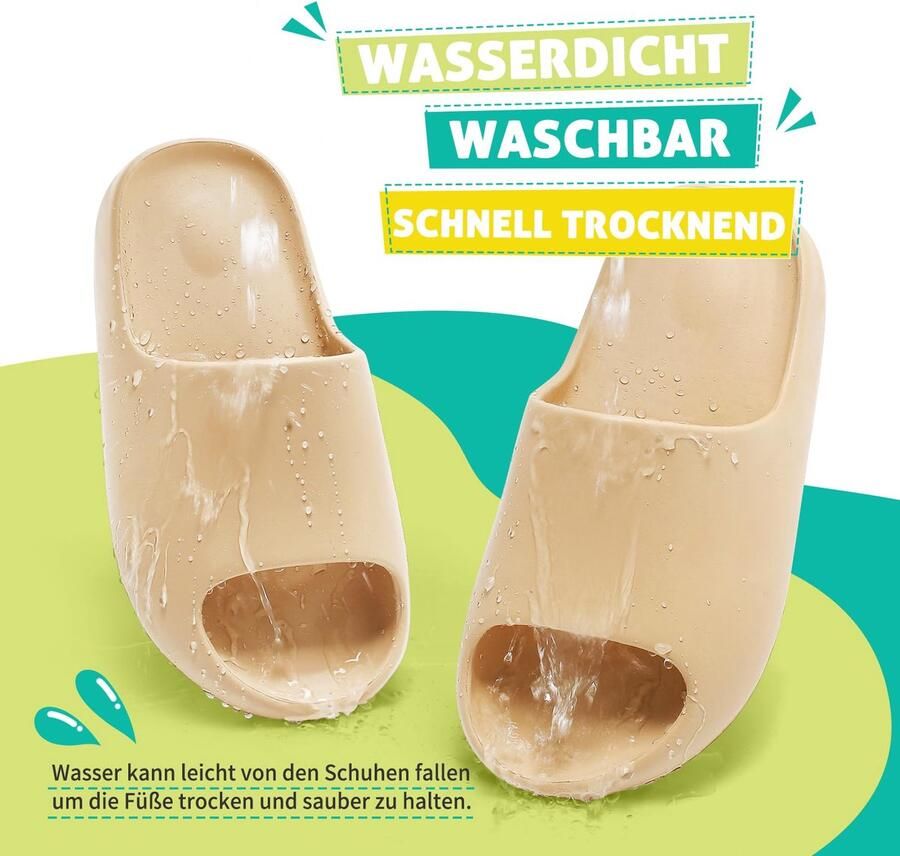 SnelShoppen Antislip Pantoffels voor Kinderen Comfortabele EVA Sandalen voor Binnen en Buiten Lichte Badschoenen voor en Ideaa
