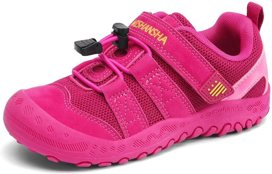 SnelShoppen Antislip Sportschoenen Outdoor Schoenen Rozerood Comfortabele Wandelschoenen voor Kinderen