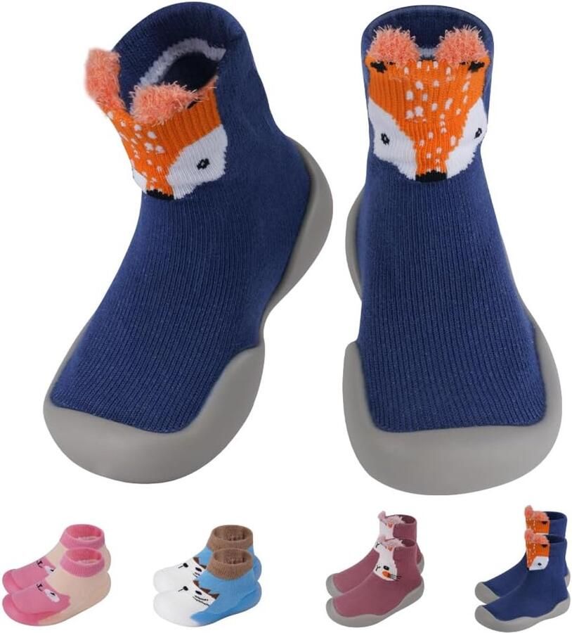 SnelShoppen Aolso Babyschoenen Antislip Loopschoenen voor Jongens Rubber Zool Comfortabele en Duurzame Sneaker Perfect voor Binnen en Buiten
