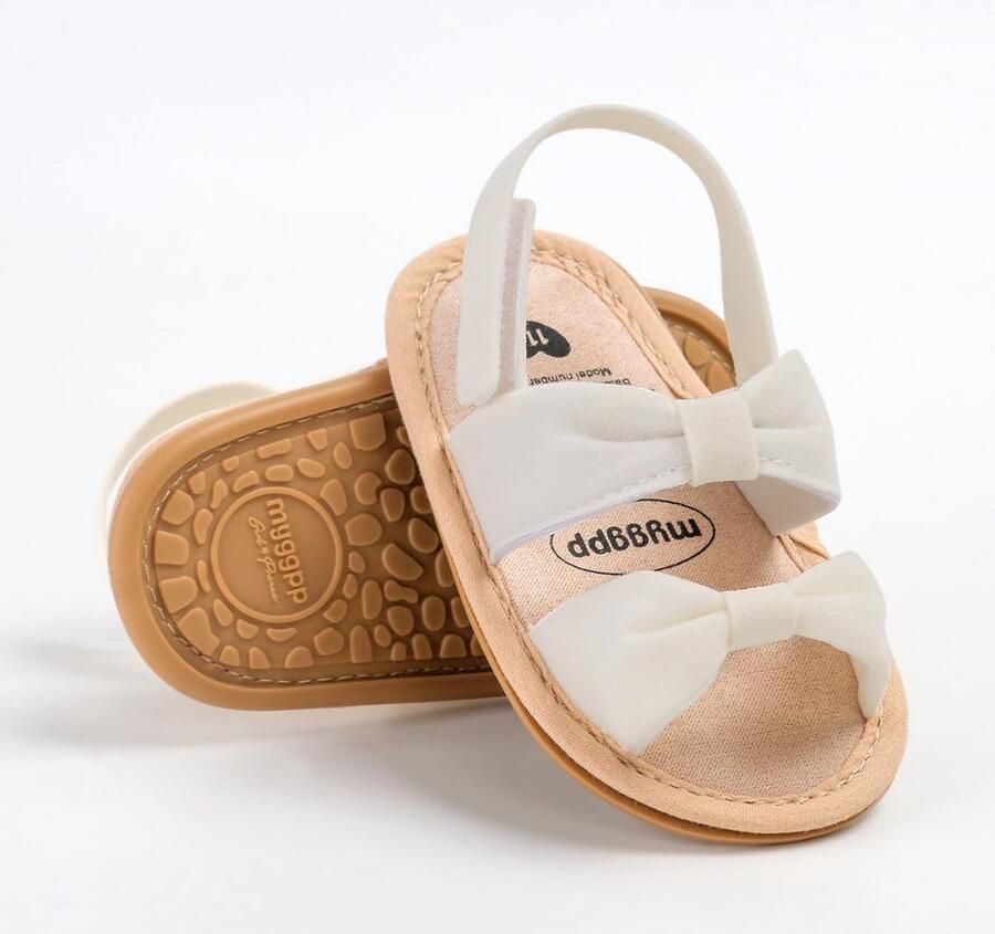 SnelShoppen Baby Sandalen PU Leer Zomer Sandalen Schoenen Eerste Stap Schoenen Nieuwgebore Casual Strik Sandalen