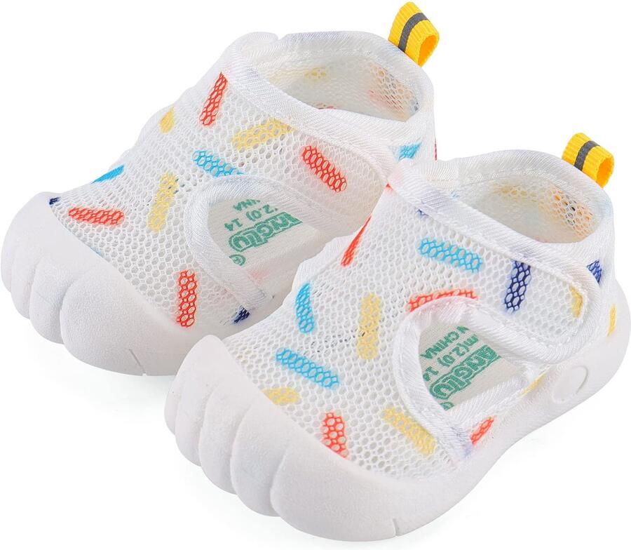 SnelShoppen Baby Schoenen Eerste Babyschoentjes Kleuters Zomer Ade d Sneaker Antislip Rubberen Zool Wit