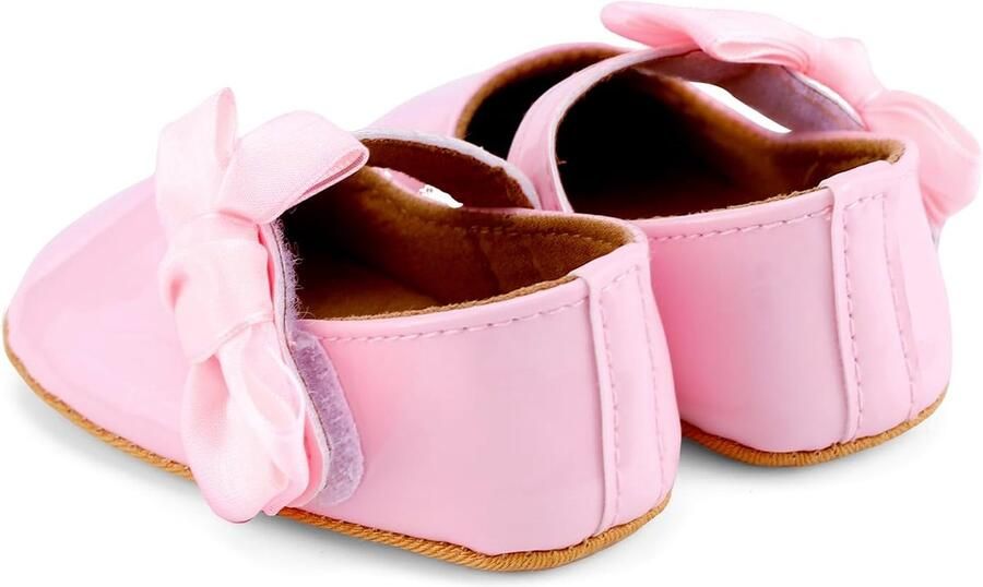 SnelShoppen Baby Meisjes Mary Jane Schoenen Antislip Prinses Eerste Schoenen Ballerina Zacht Leer Ideaal voor Feestjes en Dagelijks Gebruik