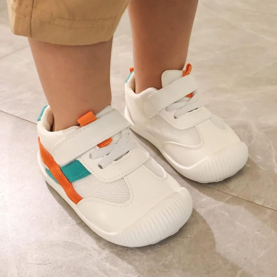 SnelShoppen Baby Wandelschoenen Eerste Hiking Schoenen Peutertjes Non-slip Zachte PU Leren Sneakers Groen 18.5