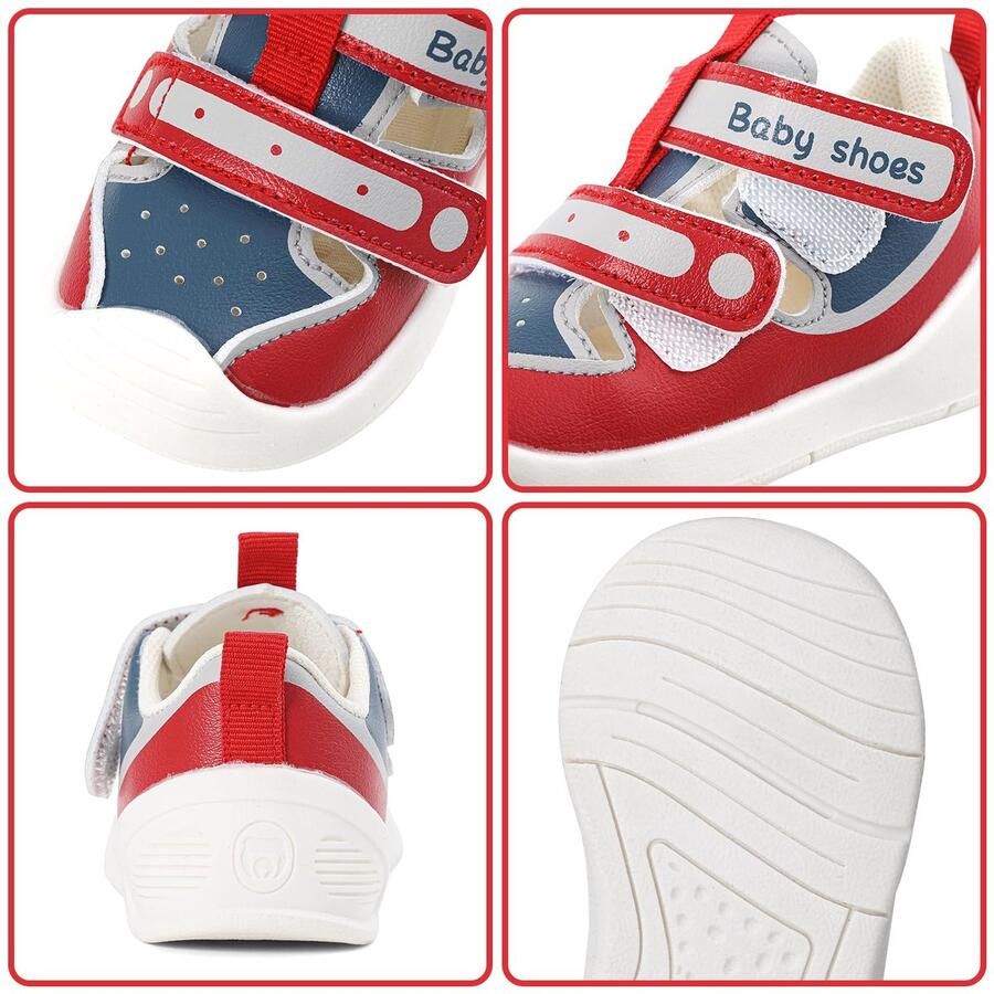 SnelShoppen Babysandalen eerste wandelschoenen peuter antislip zomerwandelaars Rood 21 EU Perfect voor buitenactiviteiten feesten