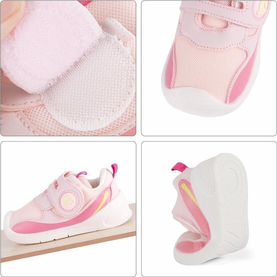 SnelShoppen Babyschoenen voor Pasgeborenen en Peuters Ademend Rubber Antislipzolen Roze EU Perfect voor Feestjes en Dagelijks Gebruik