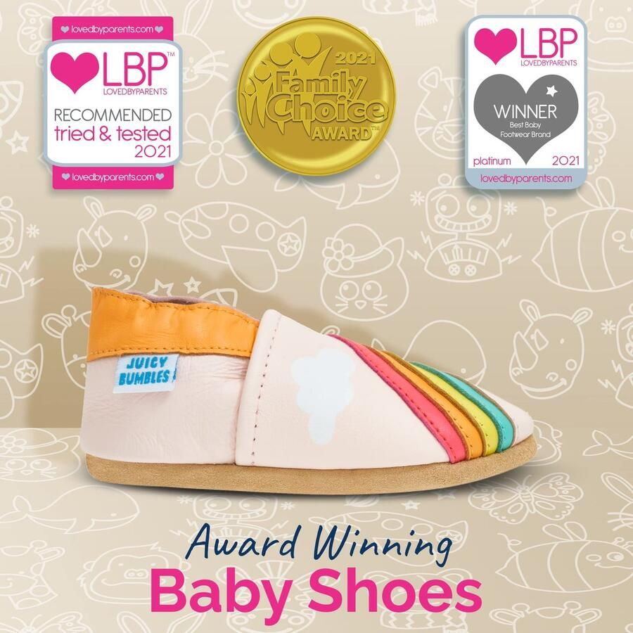 SnelShoppen Babyschoentjes met Zachte Zooltjes voor Meisjes Leren Peuterschoentjes Regenboogkleur Comfortabele Loopervaring