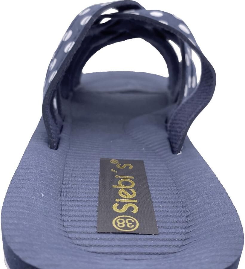 SnelShoppen Badeslippers Dames Comfortabele Badslippers voor Vrouwen Ergonomische Binnenzool Lichtgewicht Donkerblauw EU Perfect v