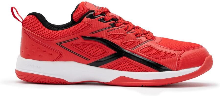 SnelShoppen Badmintonschoenen voor Mannen Non-Marking Professioneel Rood Zwart Geschikt voor Badminton Tennis Squash Ba