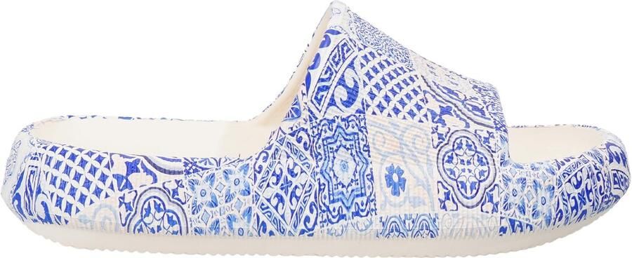 SnelShoppen Badschoenen Dames Slippers Doucheschoenen Pantoffels Platte Badslippers Brede Zomerschoenen Sandalen Blauw