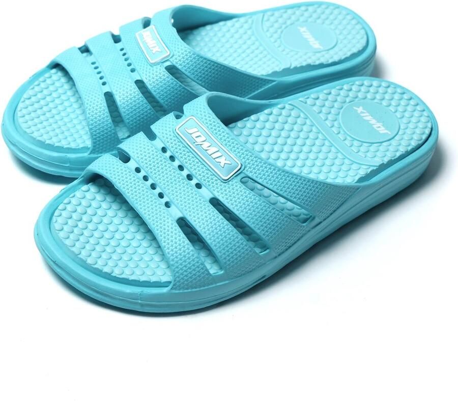 SnelShoppen Badschoenen Dames Zomersandalen Lichte Sandalen Slipvaste EVA Doucheslippers Blauw EU Perfect voor Strand en Douche