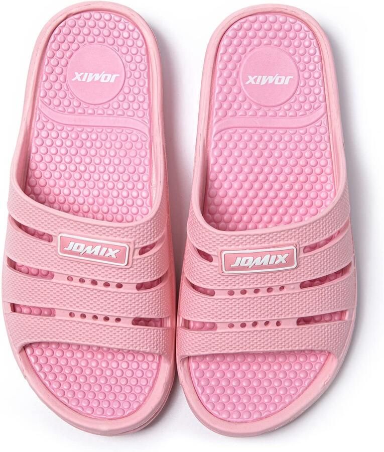 SnelShoppen Badschoenen Dames Zomersandalen Lichte Sandalen Slipvaste EVA Doucheslippers Roze 36 EU voor Strand Zwembad en Thuis
