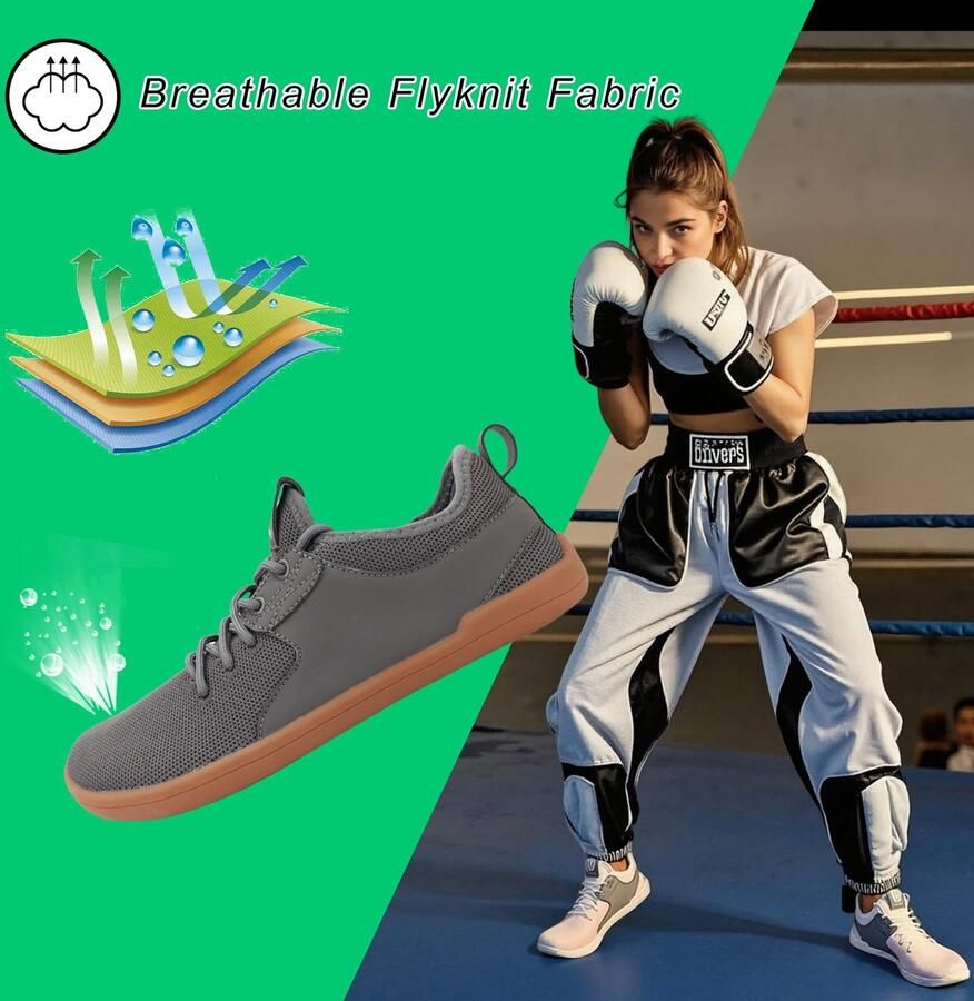 SnelShoppen Barefoot Schoenen Minimalistische Blotevoetenschoenen Antislip Licht Ade d Brede Teenbox Donkerbruin 43 EU voor Trail Runn