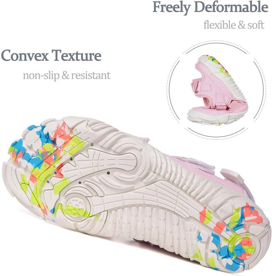 SnelShoppen Barefoot Schoenen Sport Sandalen Aqua Schoenen Verstelbare Strand Wandelen Sandalen Sneldrogend Surf Zomer Roze 41EU