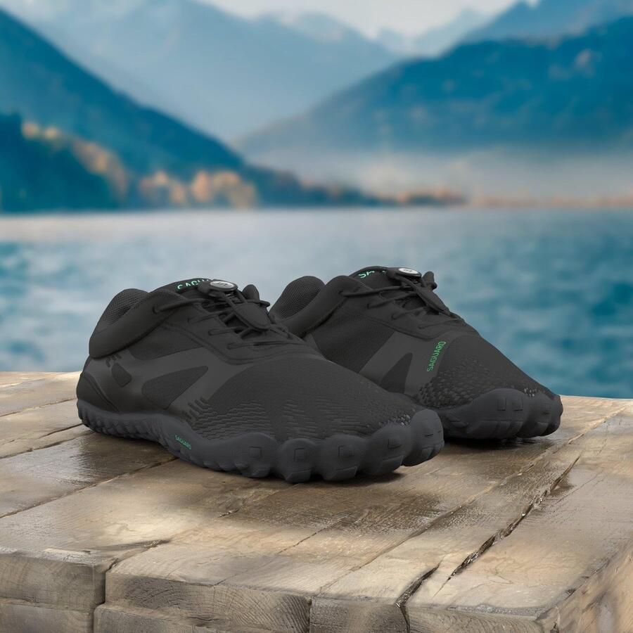 SnelShoppen Blotevoetenschoenen Trailrunning Lichtgewicht Antislip Barefoot Minimalistische Schoenen 46 EU Olie Zwart voor Fitness Wande