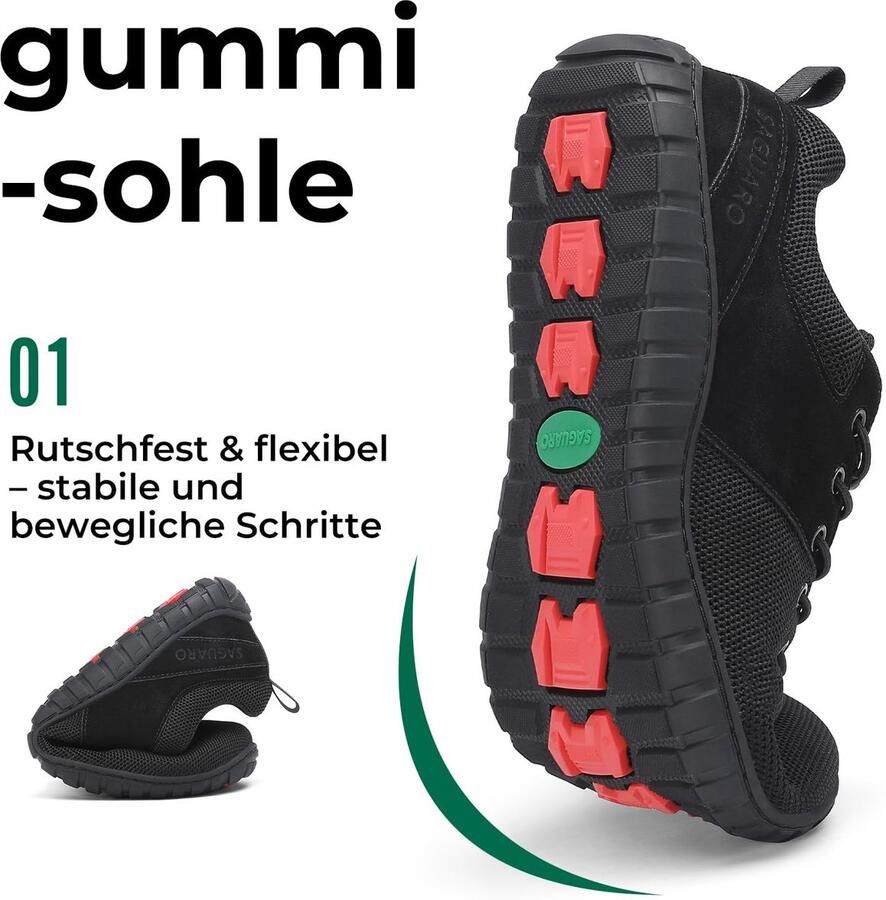 SnelShoppen Blotevoetenschoenen en Minimalistische Barefoot-Sneakers met Brede Teenbox Voor Wandelen Training Reizen Zw