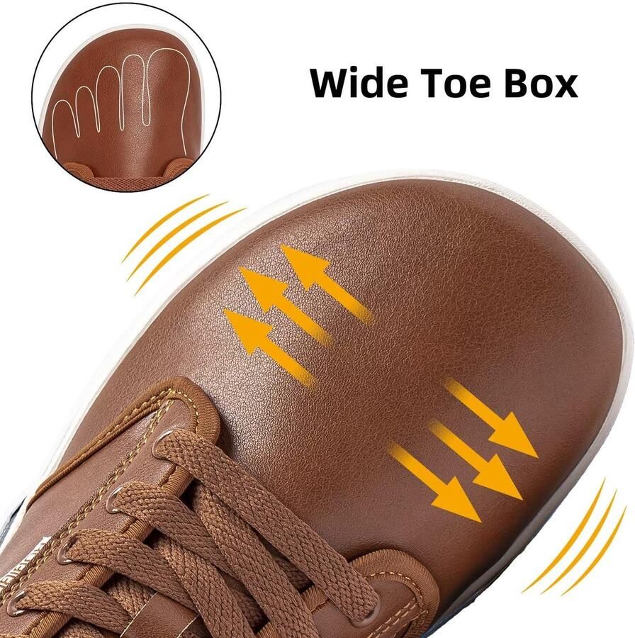 SnelShoppen Breed Barefoot Schoenen Unisex voor en nen Leer Minimalistische Trail Running en Wandelen Schoenen Ideaal voor Buitenacti
