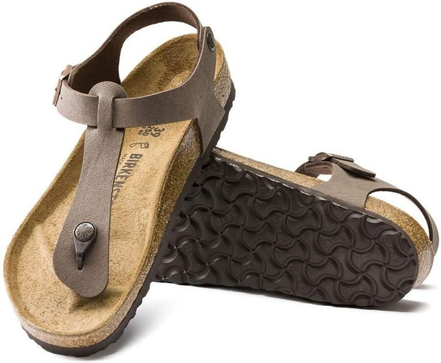 SnelShoppen Bruine Heren Teenslippers Kairo Comfortabele Birkenstock Stijl Perfect voor Zomer Strand Tuin en Casual Gebruik Lichtgewicht en
