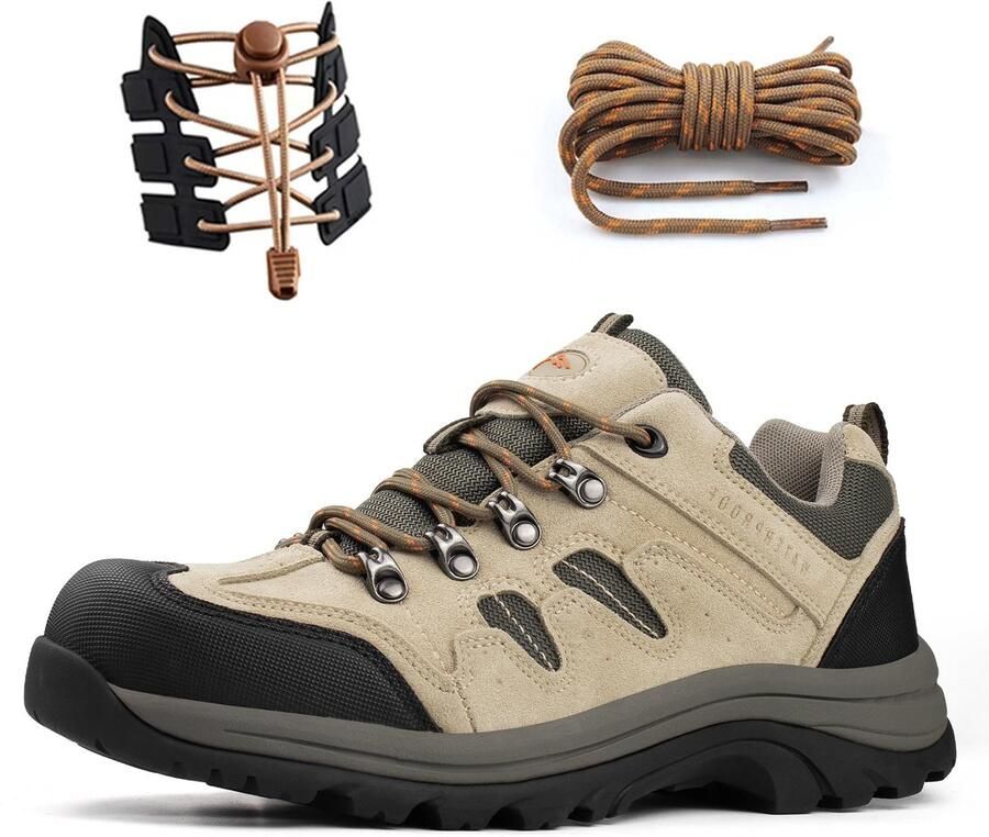 SnelShoppen C Los Waterdichte Wandelschoenen Heren Comfortabele Lichte WP Ademende Outdoorschoenen Geel Perfect voor Hiking en Campin